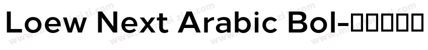 Loew Next Arabic Bol字体转换